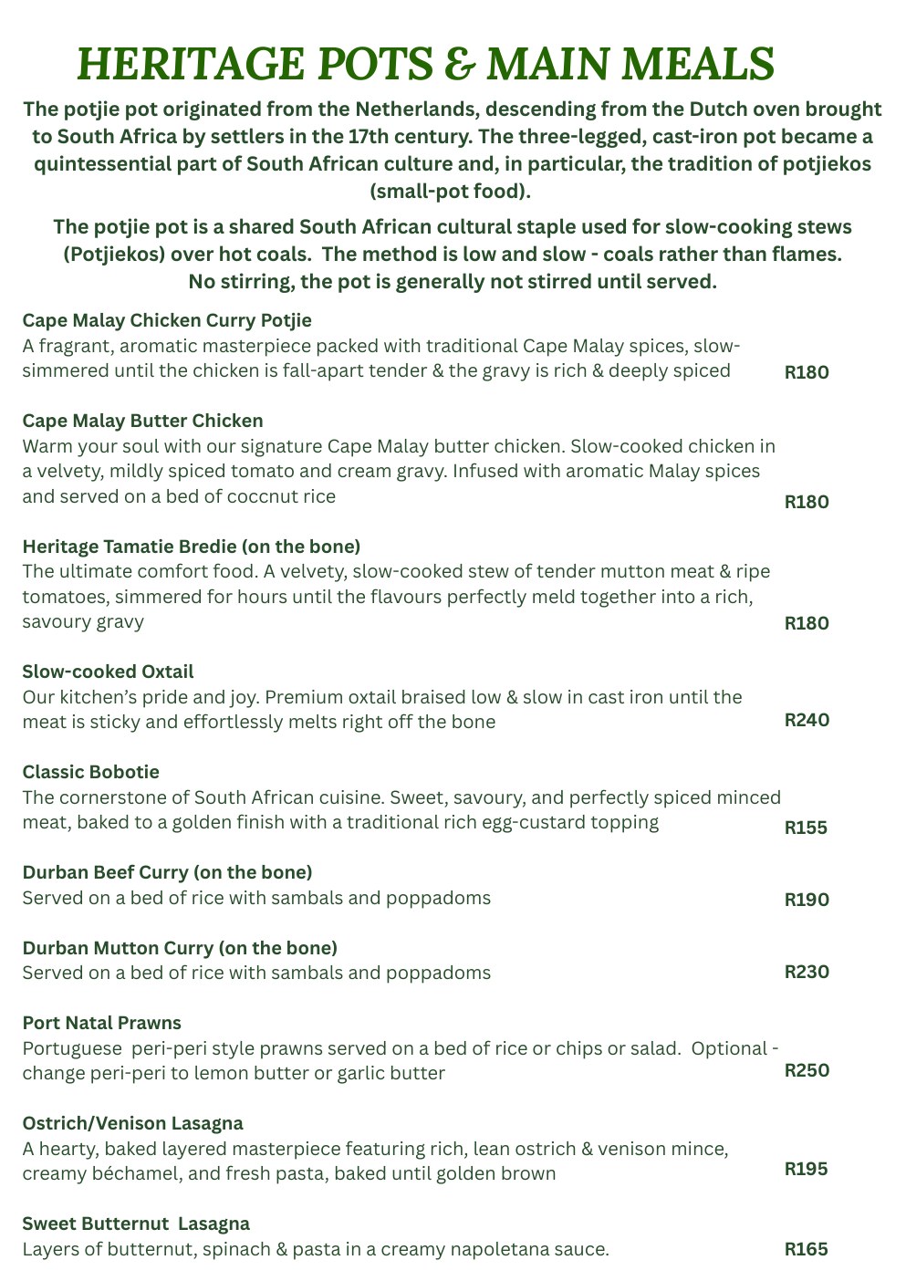 Food menu page 6